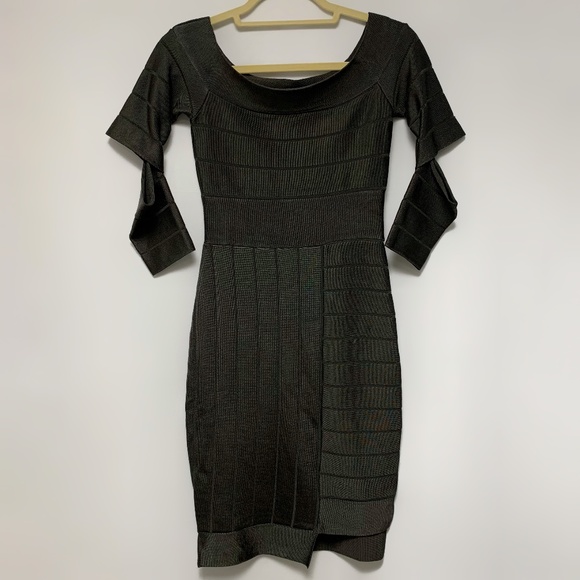 FRENCH CONNECTION Anise Off the Shoulder Rib Knit Dress - Picture 1 of 15